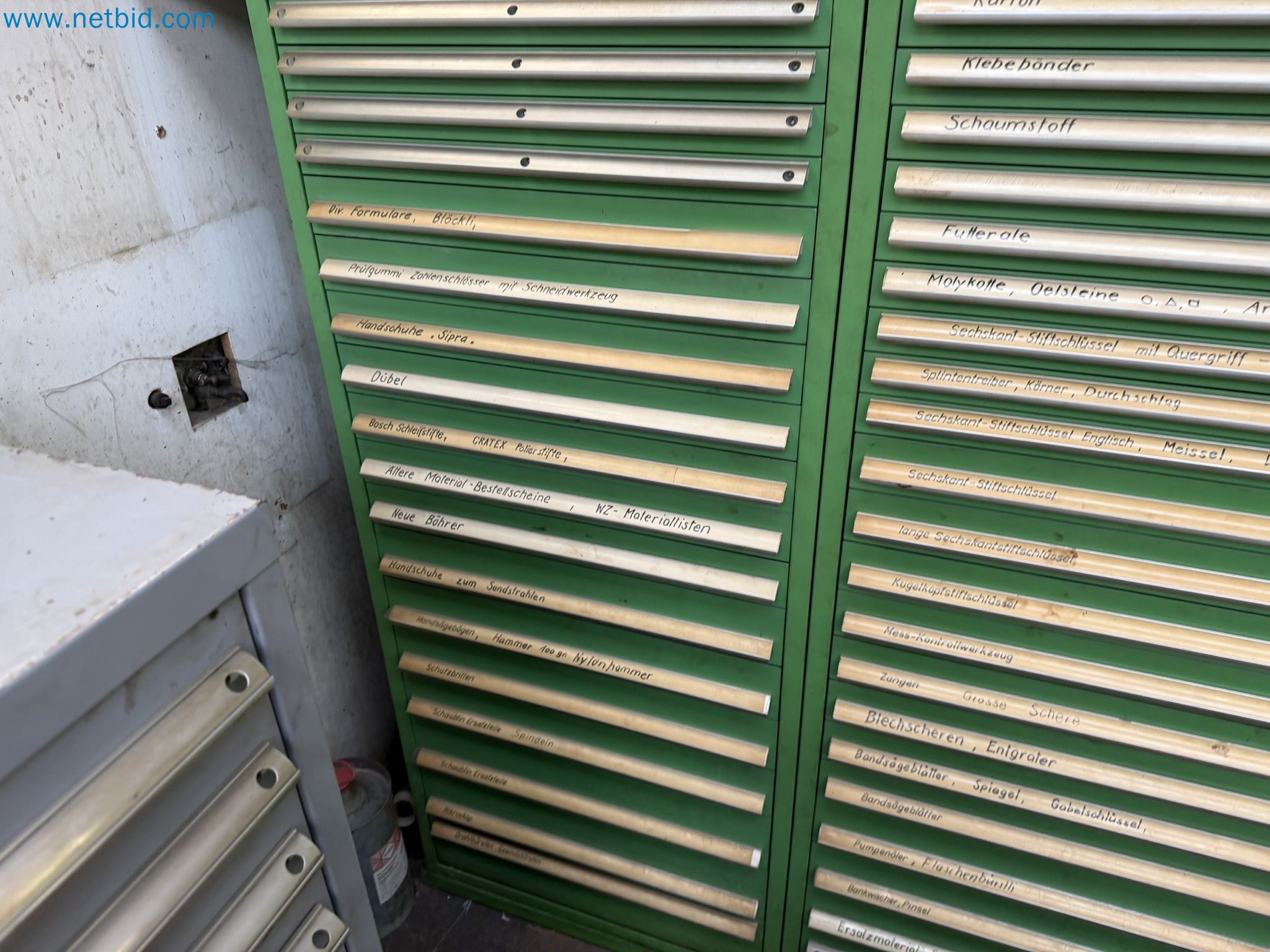 Inhalt Schubladenschrank